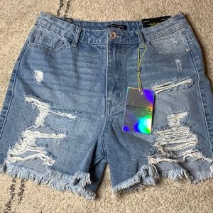 High rise mom shorts